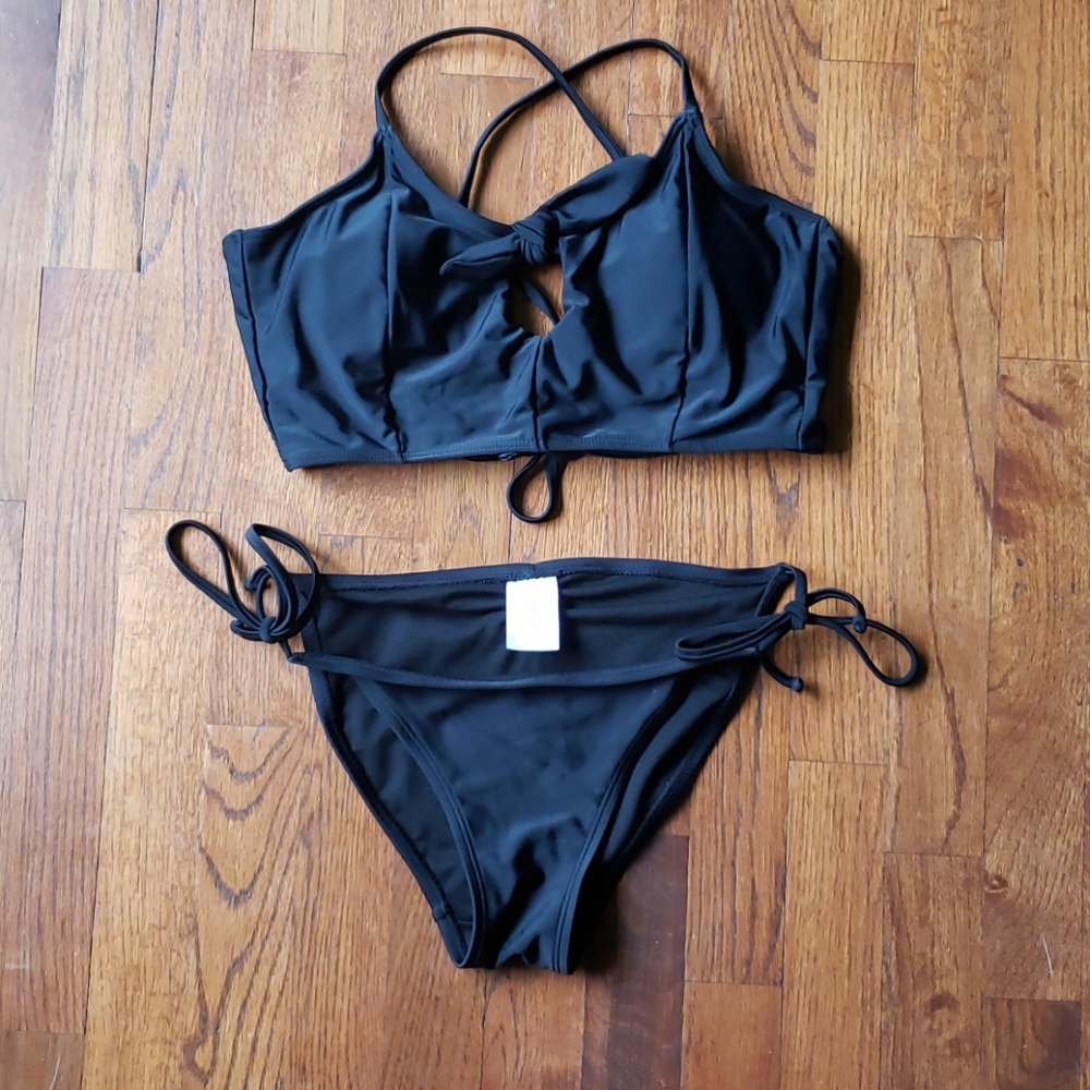 Zaful black highwaist bikini